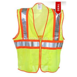 Unisex Neon Green High-Visibility Work Vest